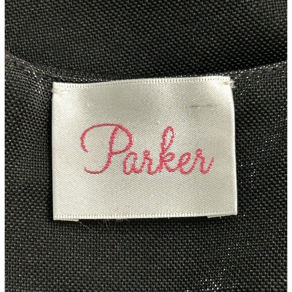 NEW Parker Black BodyCon Cocktail Party Mini Dress Sleeveless Asymmetrical SMALL - Picture 11 of 11